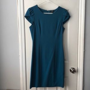 Teal H&M dress